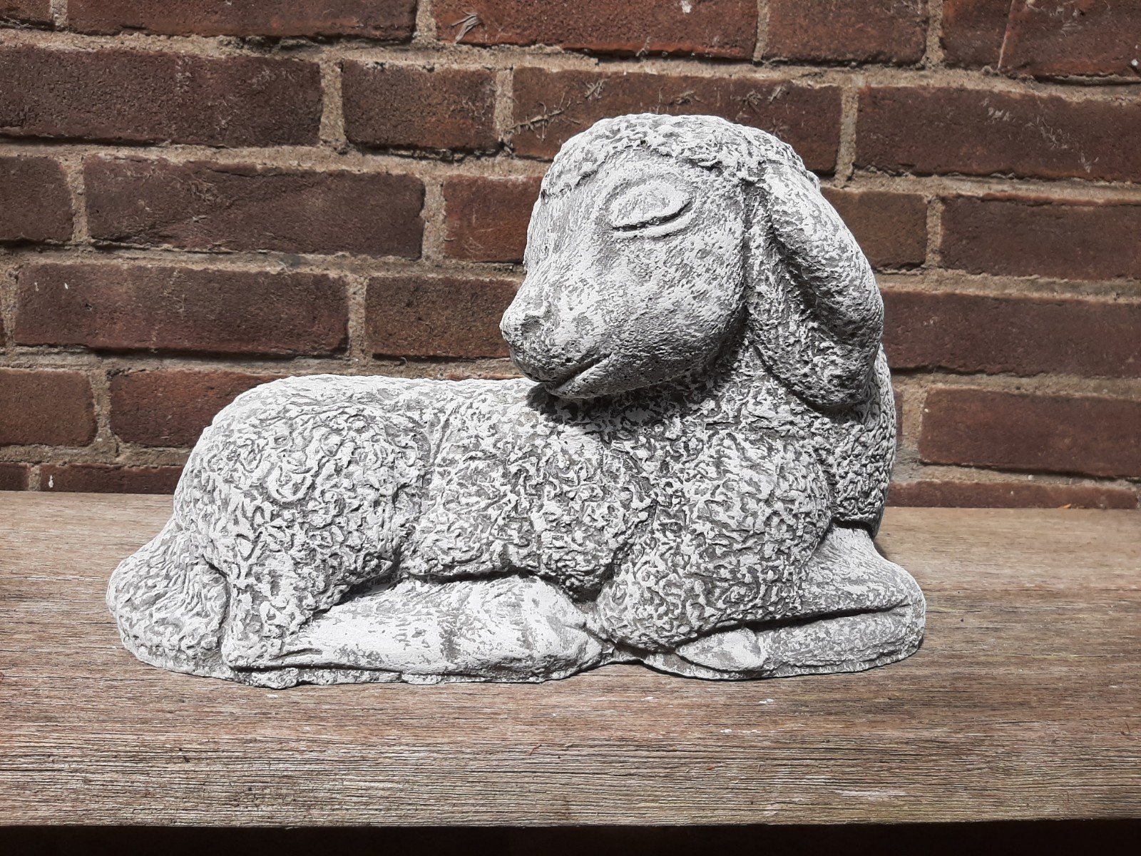 Schaap lam betonnen beeld tuinbeeld beton, Tuin en Terras, Ophalen of Verzenden