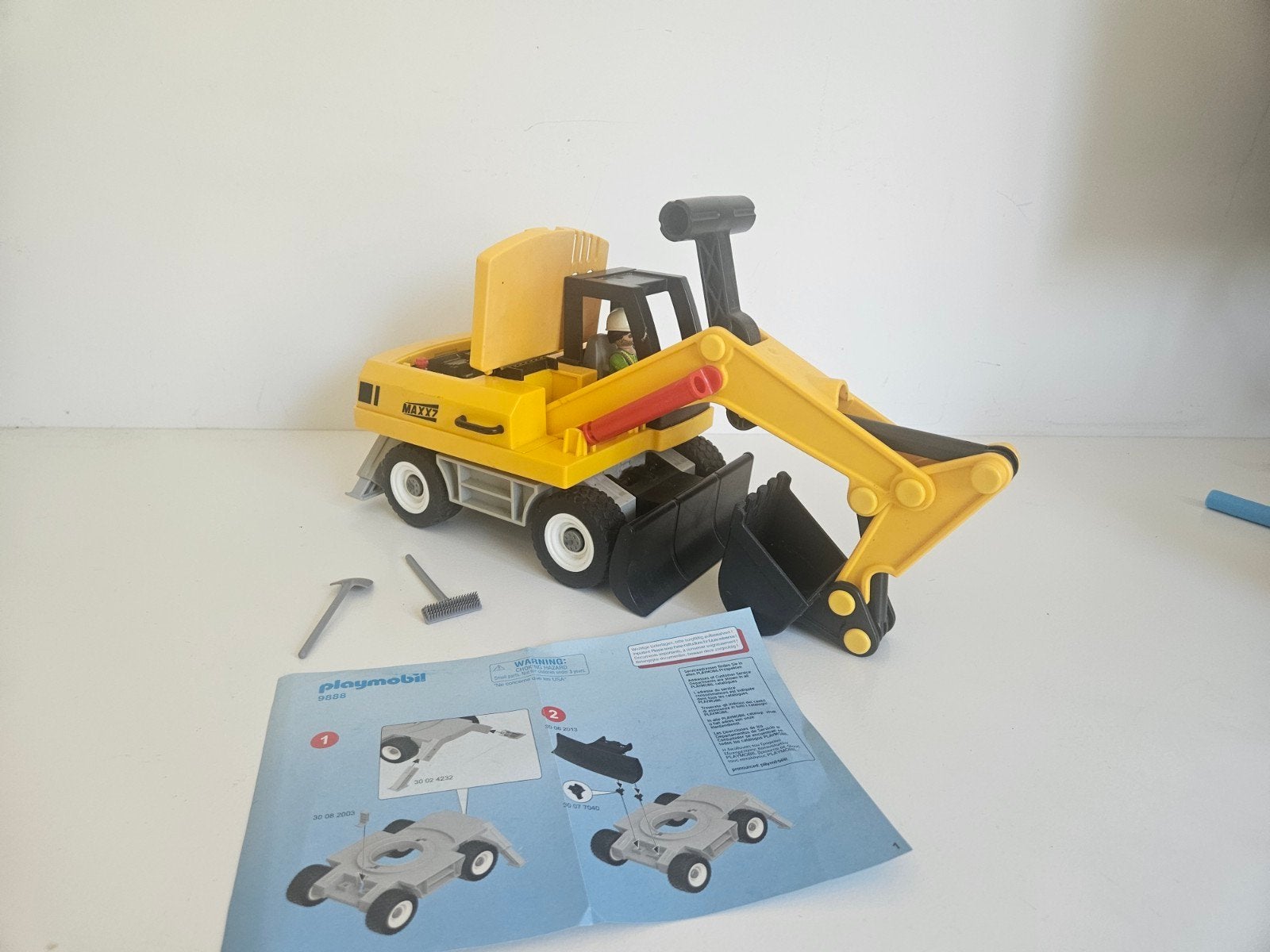 graafmachine 9888 playmobil, Gebruikt, Complete set, Voertuig, Ophalen of Verzenden