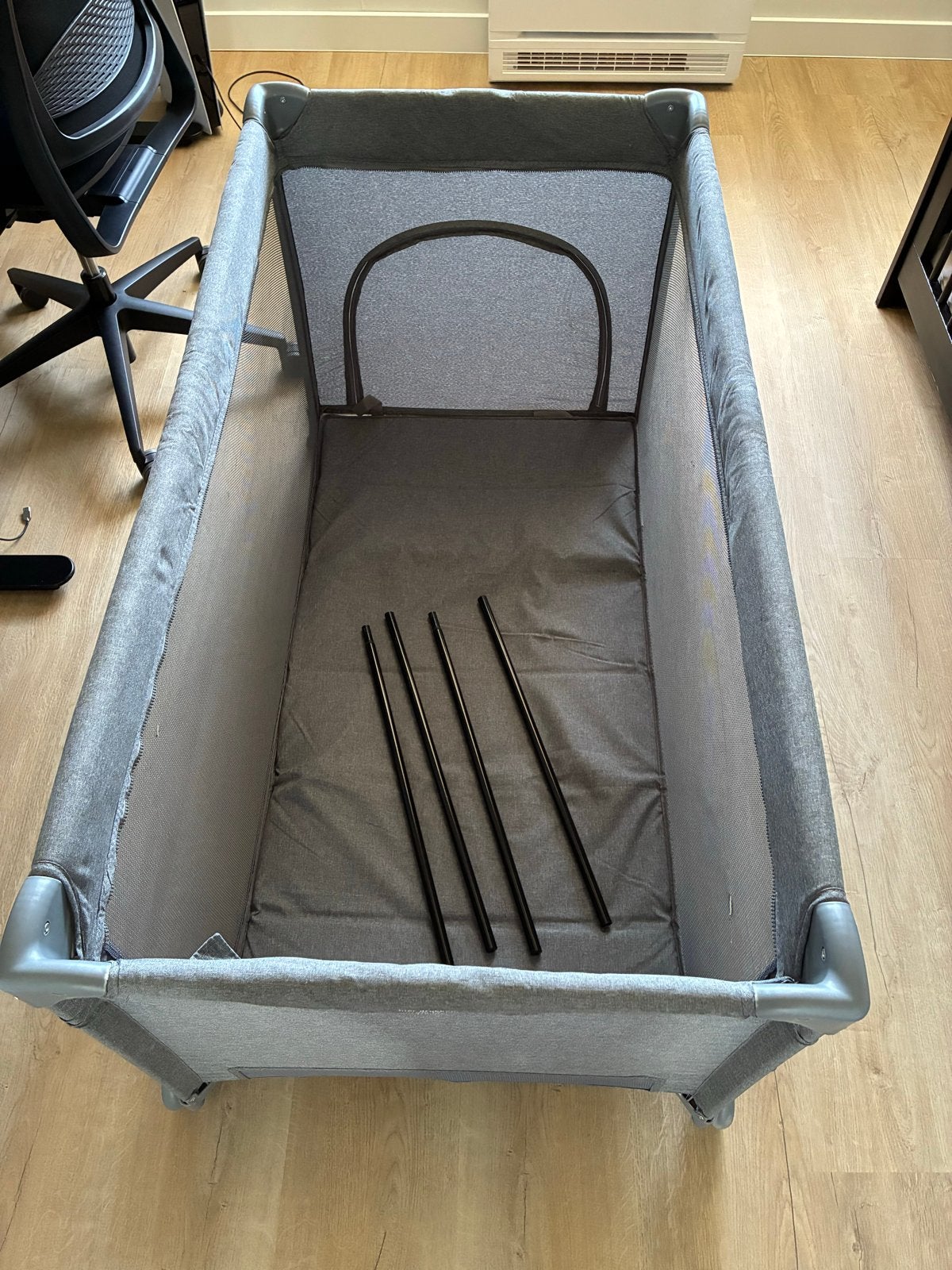 Prenatal campingbedje (Luxe) met matrasje en tas, Ophalen, Gebruikt, Reisbedje