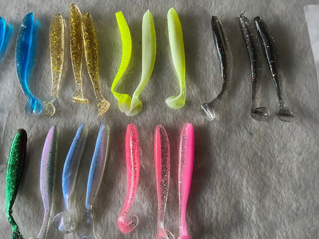 adv 136 / NIEUW mixset 27 dropshot shads 9 cm, Ophalen of Verzenden, Nieuw, Overige typen