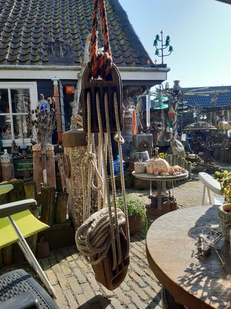 katrollen , takel ., Ophalen
