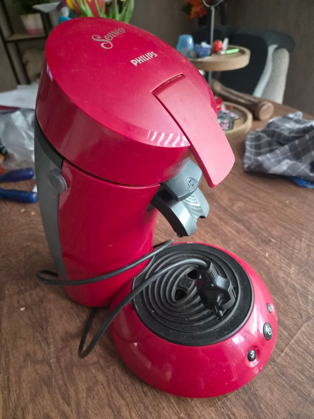 rode senseo, Ophalen, Koffiemachine