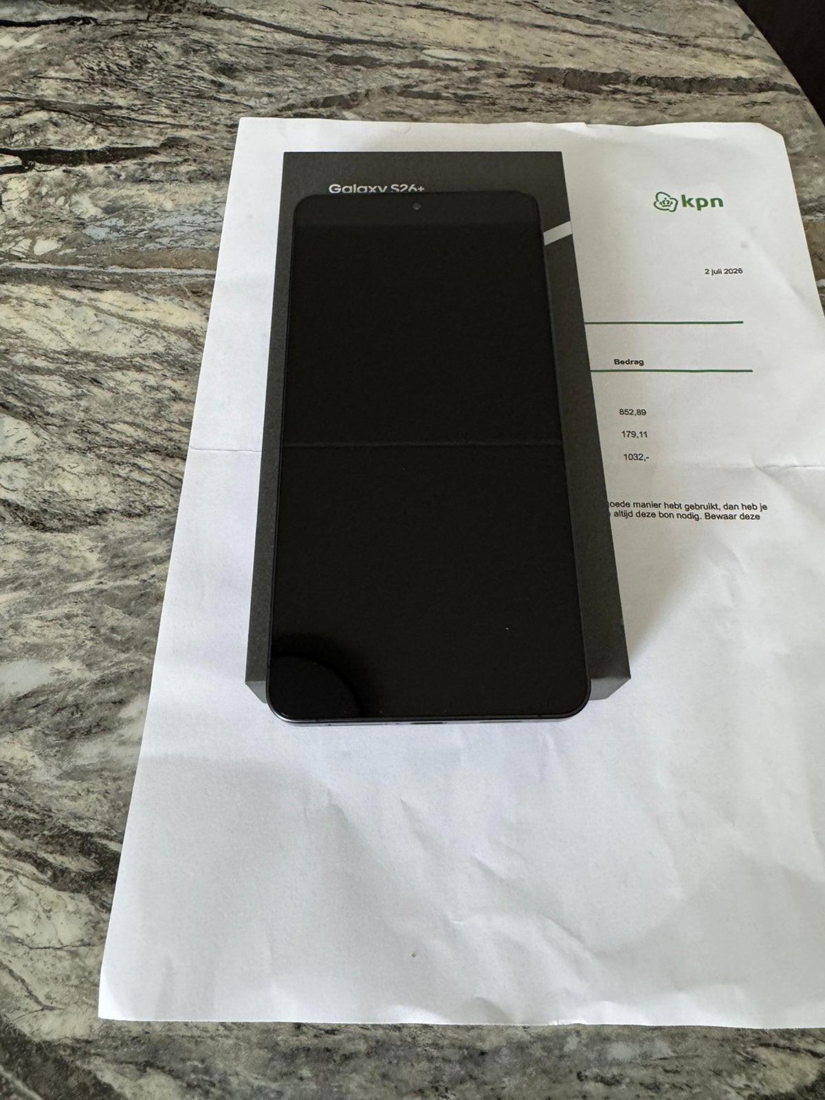 Samsung Galaxy S26+ 256GB Zwart – Nieuw – Factuur & Garantie, Telecommunicatie, Zwart, Ophalen of Verzenden, Zo goed als nieuw