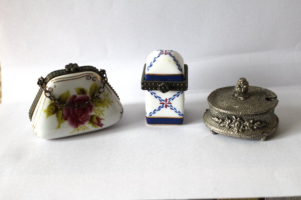 3 pillendoosjes, Antiek en Kunst, Ophalen of Verzenden