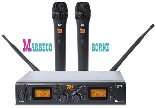 Draadloze UHF microfoon set incl. 2 handmic. PD782 2x 8 kan, Muziek en Instrumenten, Microfoons, Info@marbeco.nl, Zangmicrofoon