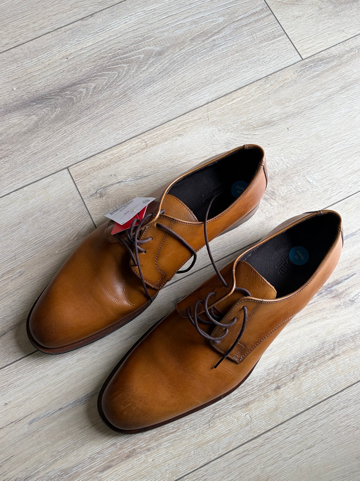 Nieuwe bruine veterschoenen, maat 45, nog met prijskaartje, Kleding | Heren, Ophalen, Nieuw, Bruin, Veterschoenen