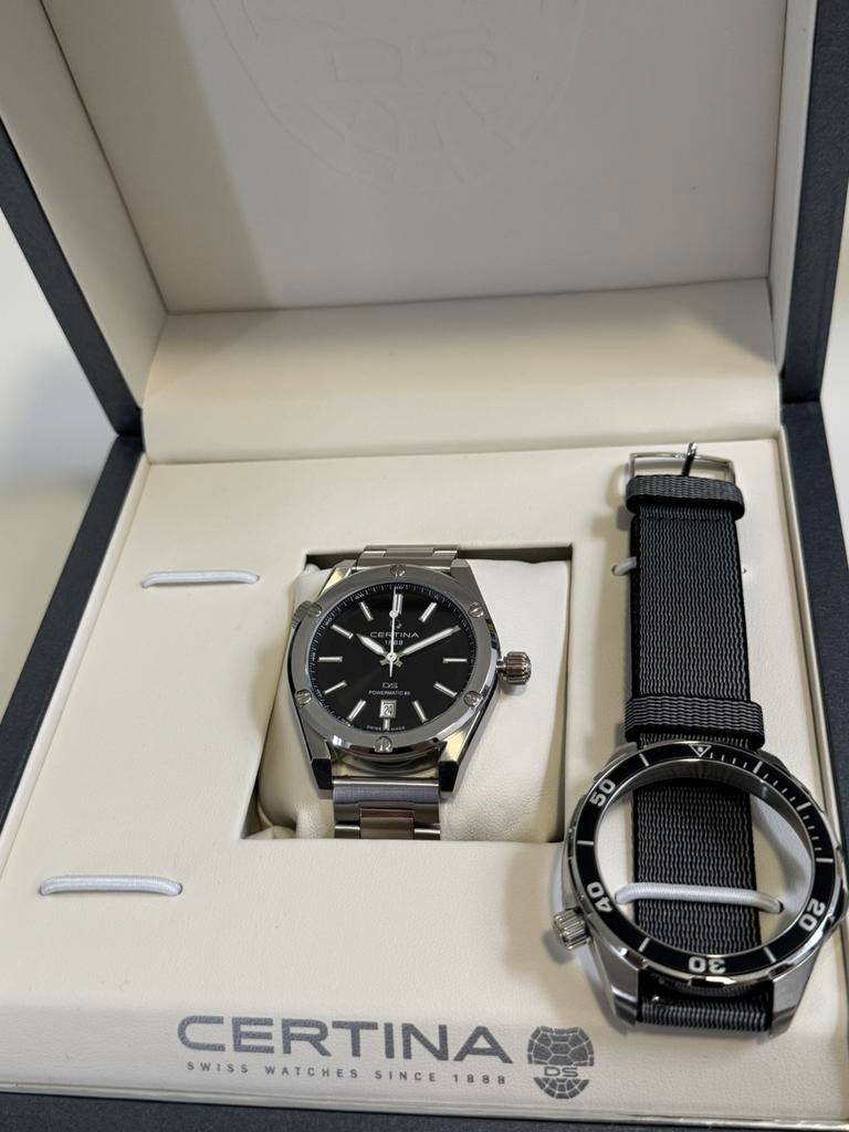 MOET NU WEG! Nieuw Certina Action Horloge Set, Ophalen of Verzenden, Nieuw, Zwart, Android