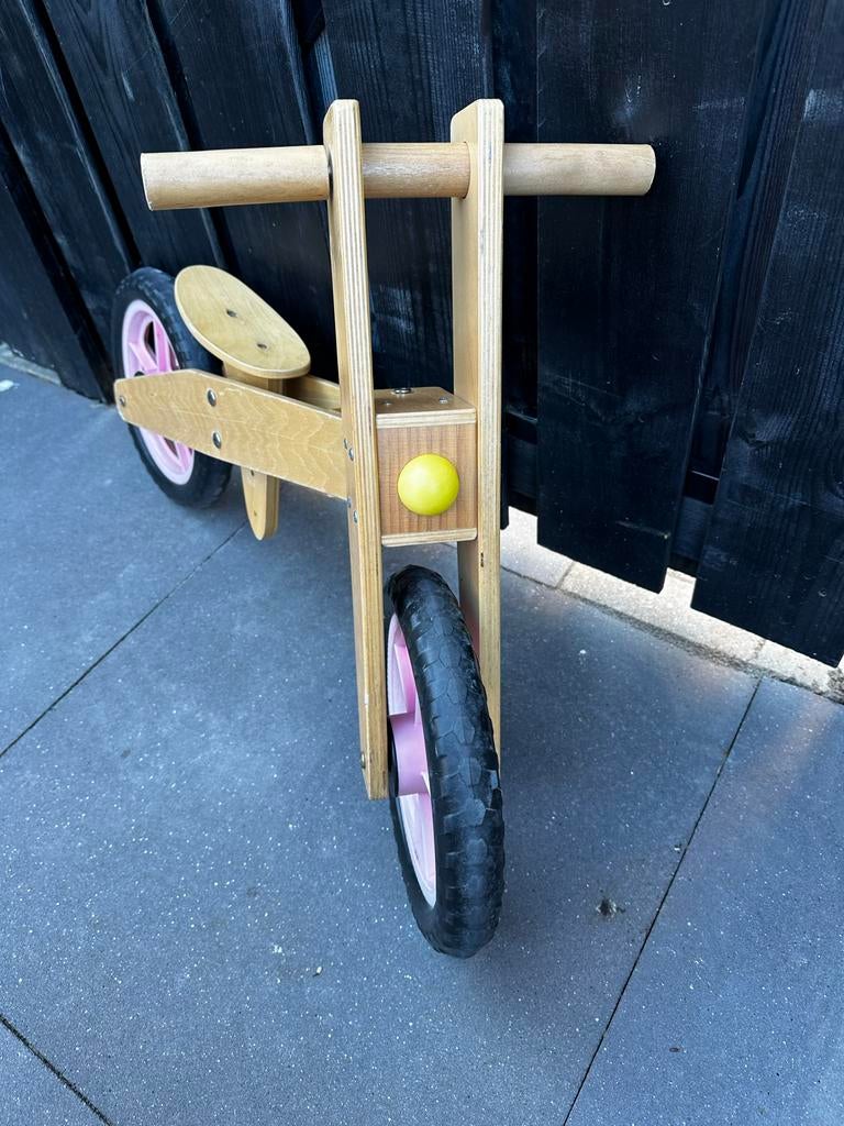 Houten loopfiets voor meisjes - Goede staat, Ophalen, Zo goed als nieuw, Loopfiets