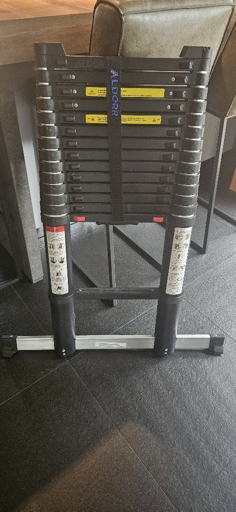 ALDORR Telescoopladder, Ophalen, Zo goed als nieuw, Ladder, Opvouwbaar of Inschuifbaar
