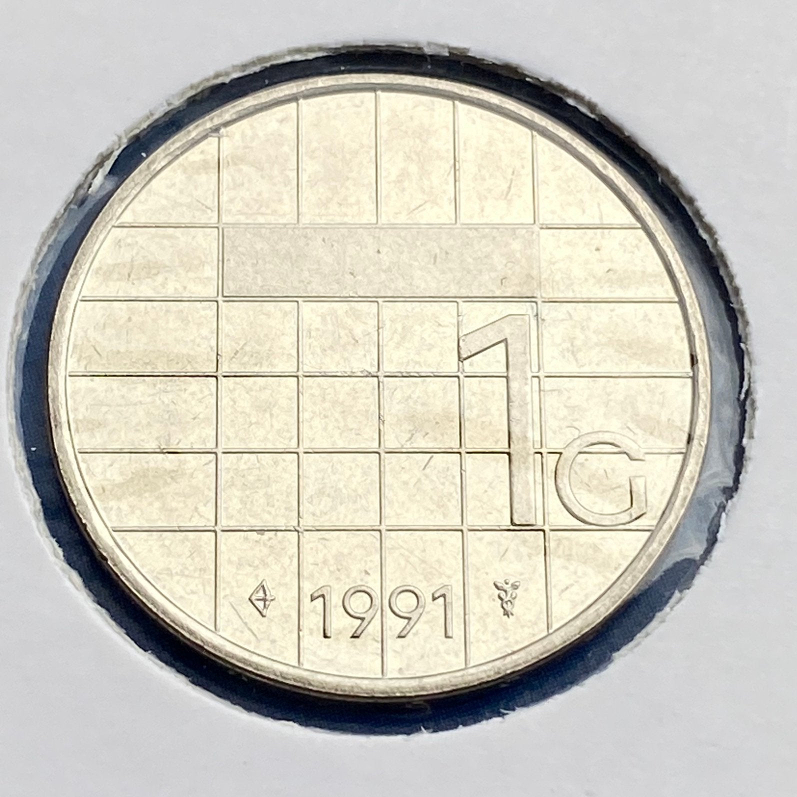UNC / FDC Gulden uit 1991 van Beatrix, Verzenden, Koningin Beatrix, 1 gulden, Losse munt