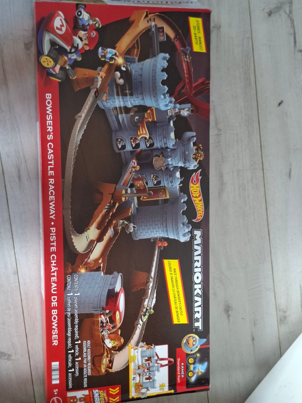 Hot Wheels Mario Kart Bowser's Castle Raceway met auto, Ophalen of Verzenden
