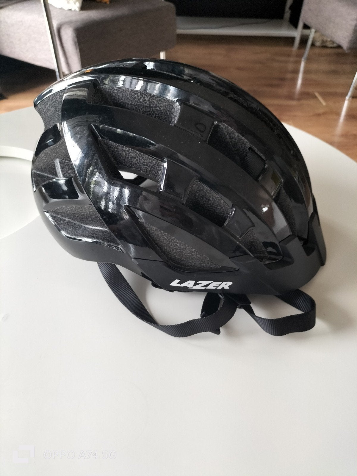 Lazer Compact fietshelm - Zwart - Unisex - Maat 54-61cm, Lazer, Overige maten, Ophalen of Verzenden, Zo goed als nieuw