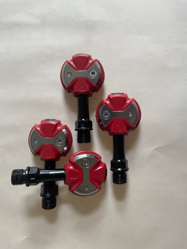2 sets Speedplay rood zgan €50, Fietsen en Brommers, Fietsonderdelen, Crankstel of Pedalen, Speedplay, Staal, Ophalen of Verzenden