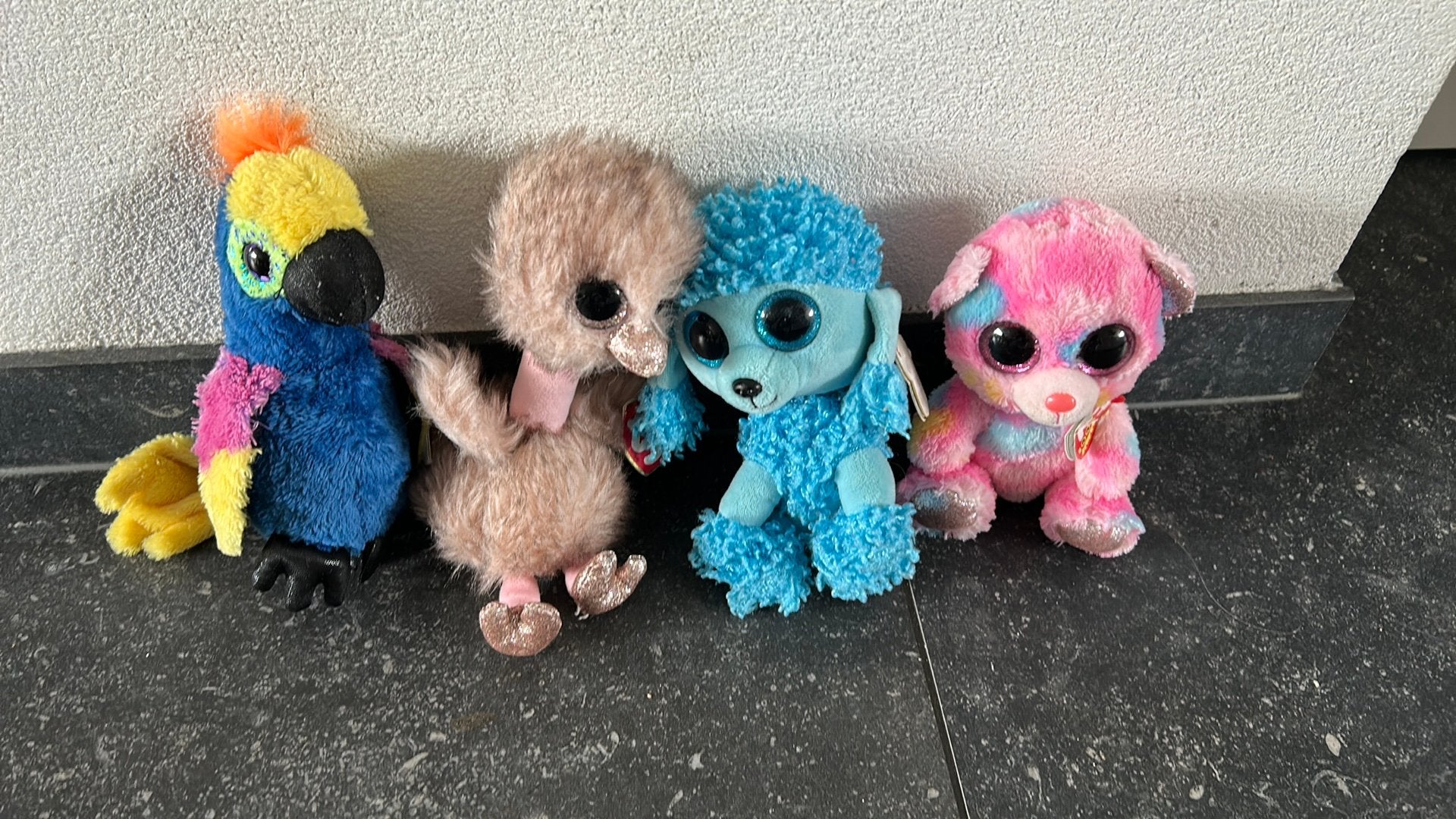 4 Ty Beanie Bo knuffels, Gebruikt, Overige typen, Ophalen of Verzenden, Klein (minder dan 20 cm)