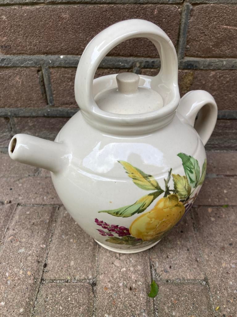 Gres pots Digoin France LML waterkan aardewerk vintage fruit, Ophalen of Verzenden