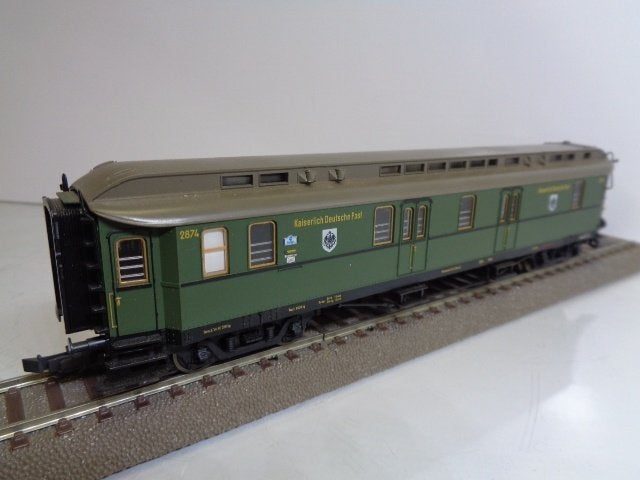 Fleischmann 5854 Postrijtuig (bij set 4885) KPEV. (H0), Gebruikt, Gelijkstroom, Fleischmann, Wagon
