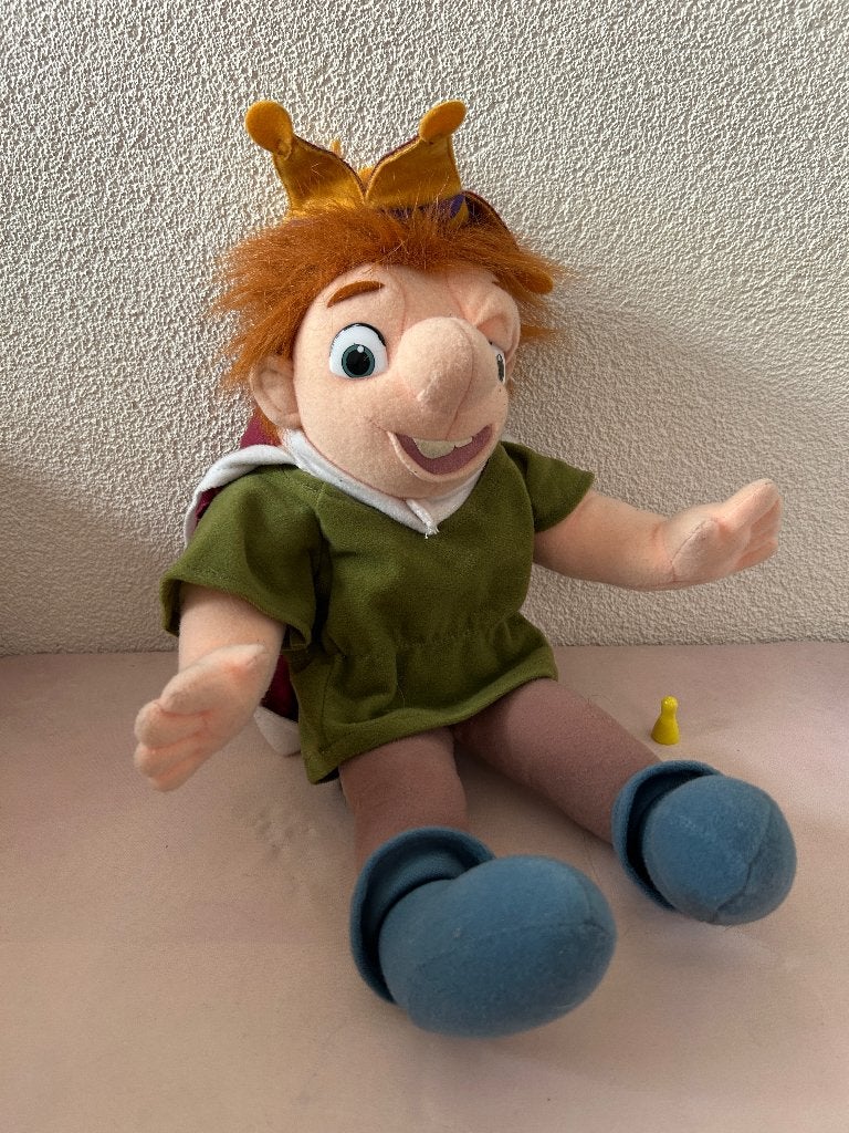 Vintage Disney Quasimodo pluche knuffel Mattel 1995, Knuffel, Overige figuren, Ophalen of Verzenden, Zo goed als nieuw
