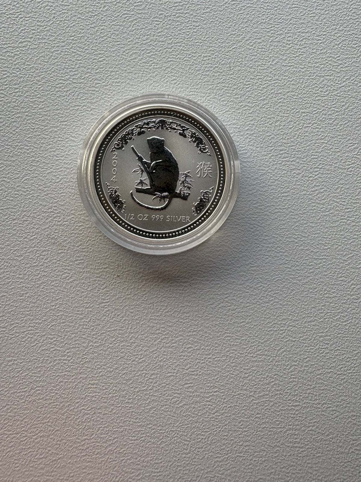 1/2 troy ounce Lunar serie I Year of the Monkey 2004, Ophalen of Verzenden, Zilver