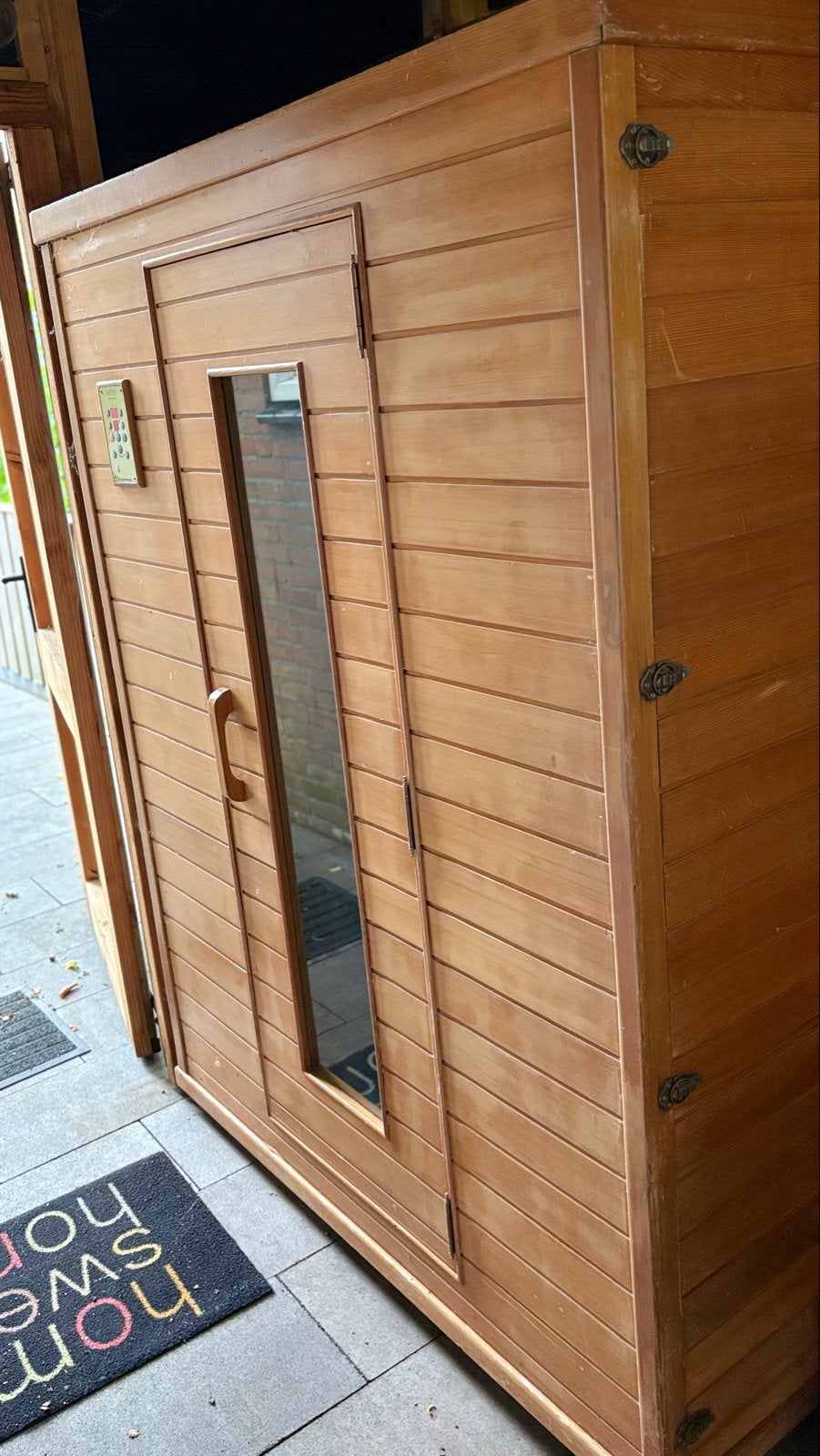 2 persoons Infrarood Sauna (140x100x190), Sport en Fitness, Sauna, Ophalen, Gebruikt, Infrarood, Complete sauna