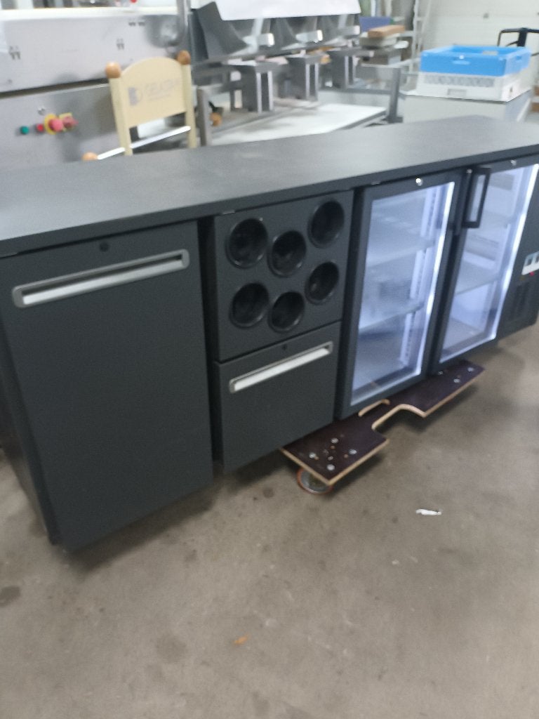 Bar cooler Merk Tefcold 3 koelkasten 6 flessen koelers, Ophalen of Verzenden, Gebruikt, 25 tot 50 cm, 200 cm of meer