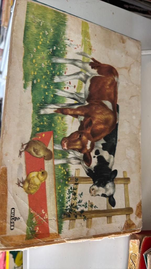 Vintage kinderboek Mulder: Koeien en kuikens, Ophalen of Verzenden, Gelezen, 3 tot 4 jaar