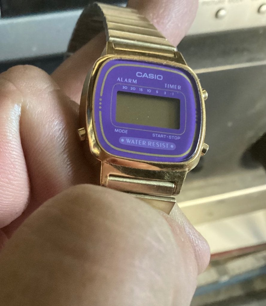 Casio dames werking onbekend ?? Batt,  leeg vintage, Ophalen of Verzenden, Gebruikt, Staal, Overige merken