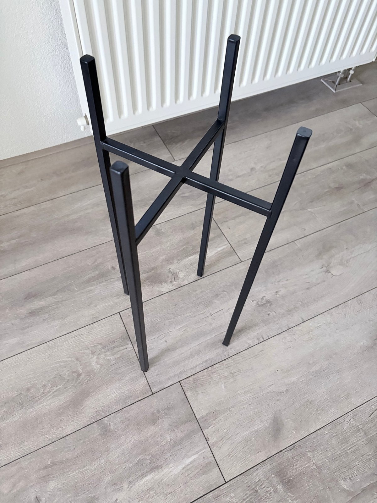 Mica Plantenstandaard Zwart - 55 cm Hoog, Zwart, Ophalen of Verzenden, Zo goed als nieuw, Metaal