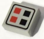 Lego Space Stenen Tile 1x1 with Red and Black Buttons Patter, Lego, Ophalen of Verzenden, Zo goed als nieuw, Space