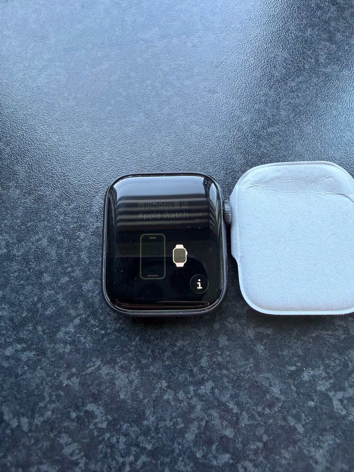 Apple Watch Series 6 44mm Space Gray Aluminium GPS, Ophalen, Zwart, IOS, Zo goed als nieuw
