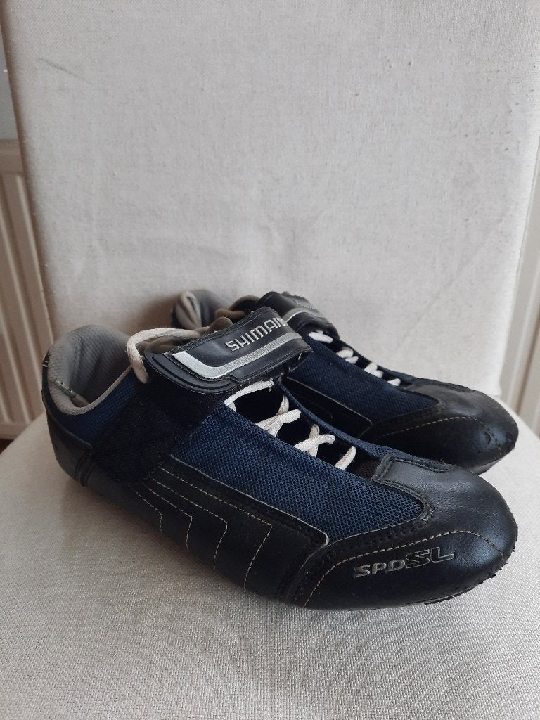 Shimano wielren schoenen zwart  maat 44 met schoenplaatjes, Ophalen of Verzenden, Gebruikt, Schoenen