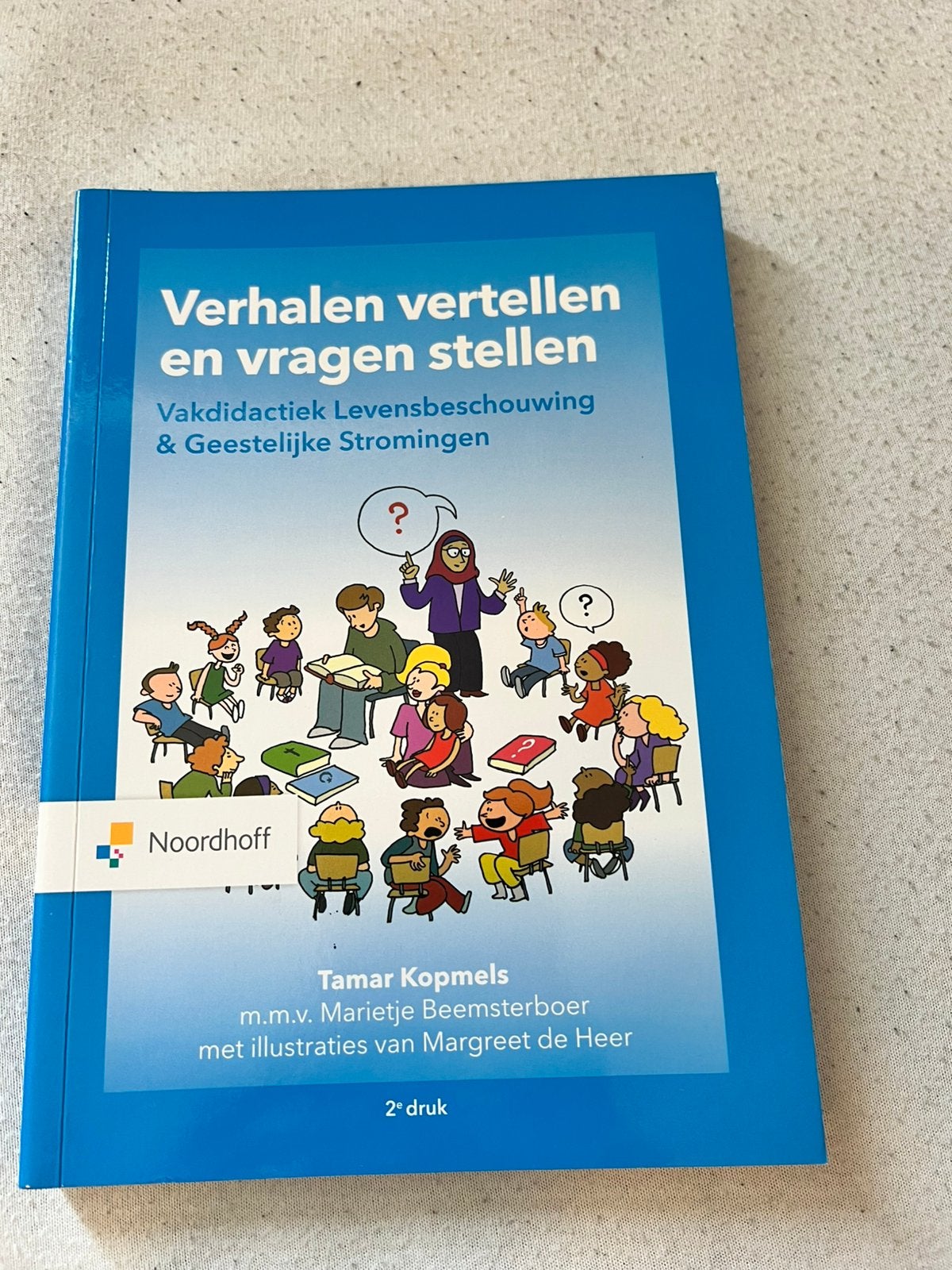 Verhalen vertellen en vragen stellen boek pabo, Verzenden, Zo goed als nieuw, Economie en Marketing