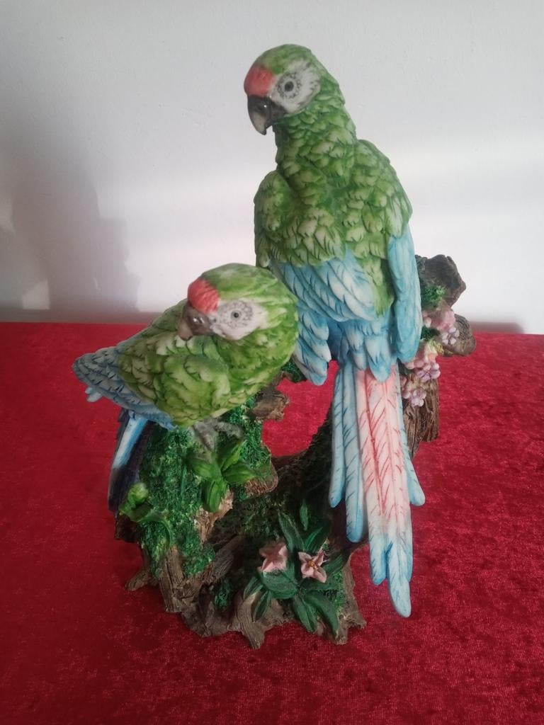 Papagaai koppel 28 cm Hoog, Dieren en Toebehoren, Vogels | Parkieten en Papegaaien, Meerdere dieren, Papegaai