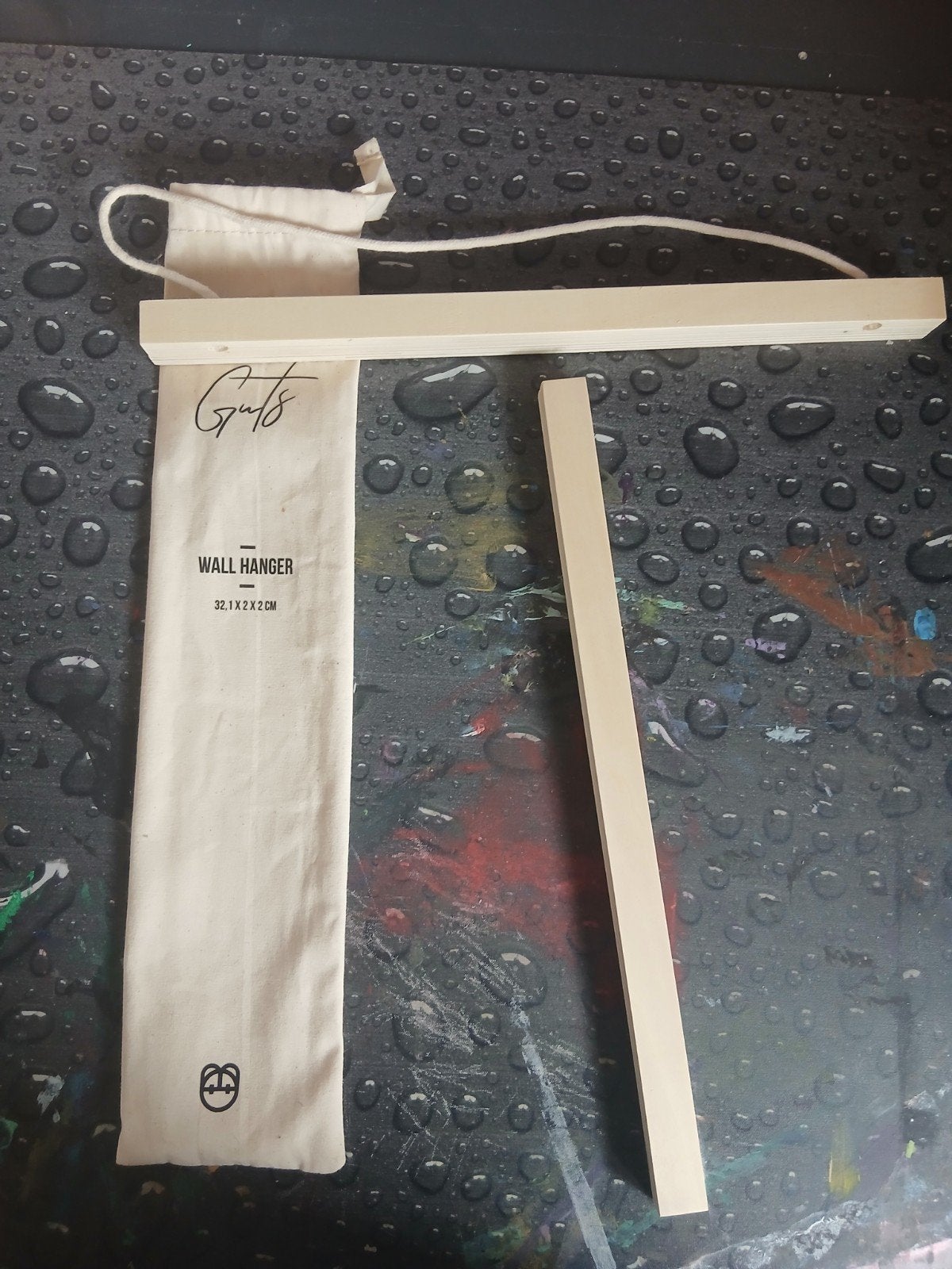Guts & Gusto Wall Hanger - Houten Ophangsysteem, Beige, Wandhanger, Hout, Nieuw