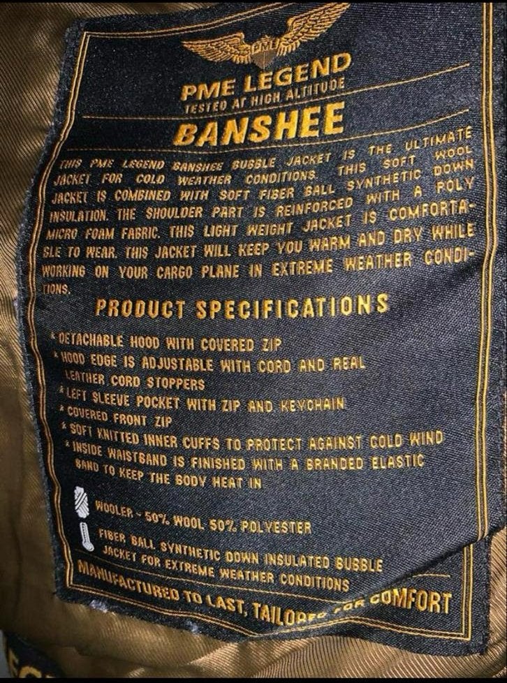 PME Legend Banshee winterjas - Maat L, Ophalen of Verzenden, Zo goed als nieuw, Maat 52/54 (L), Zwart