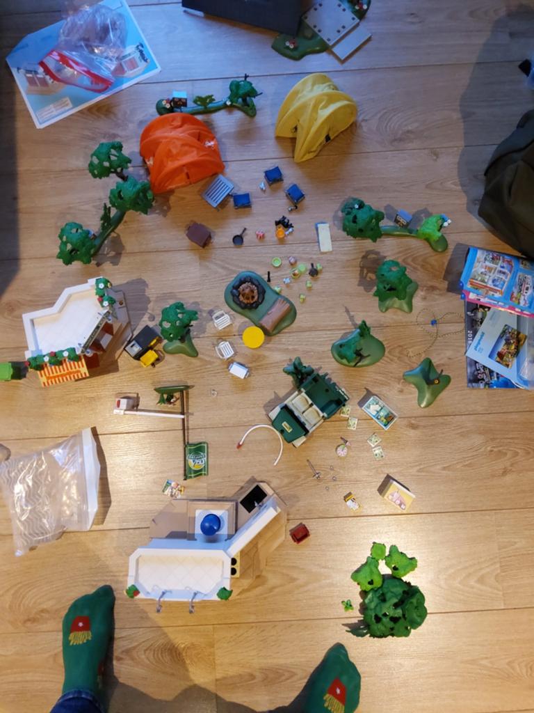 Playmobil Camping Set met Tenten en Accessoires, Ophalen, Gebruikt
