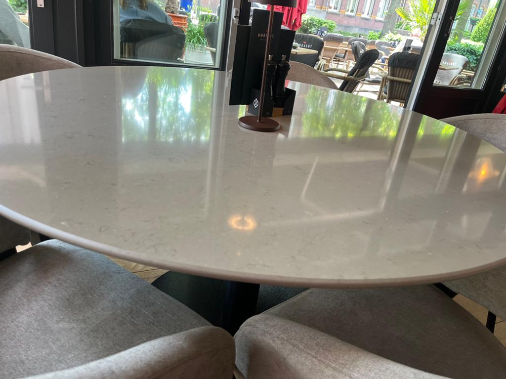 Rond composiet tafelblad 140 cm, Ophalen, Rond, Nieuw, 100 tot 150 cm