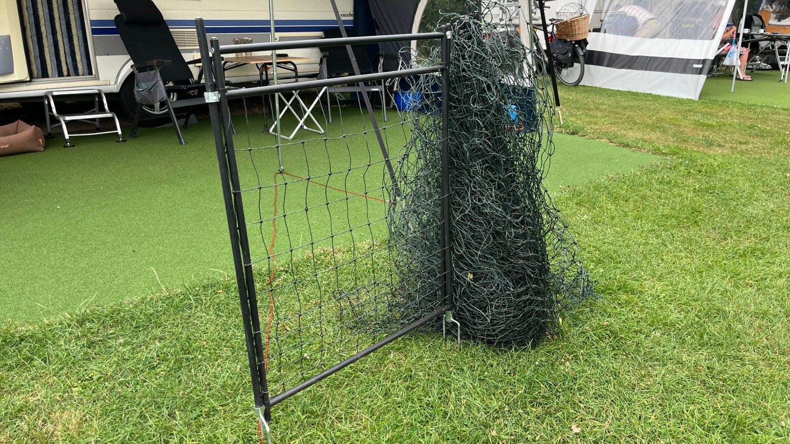 Hondenhek voor camping, 50 meter, 105 cm hoog met draaihek., Overige merken, Ophalen, Zo goed als nieuw, Overige typen