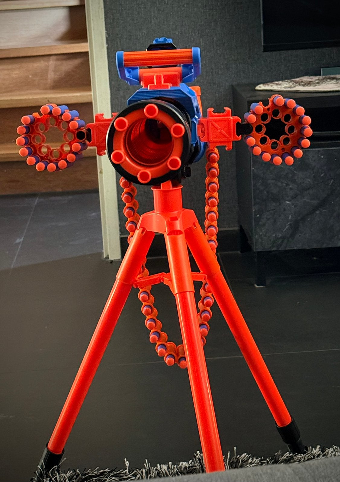 X-Shot Insanity automatische minigun met 72 pijltjes, Ophalen, Zo goed als nieuw
