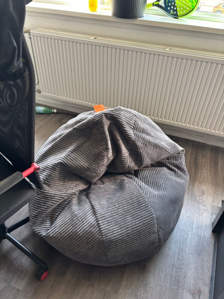 Bean Bag, Huis en Inrichting, Zitzakken, Ophalen, Zo goed als nieuw, Grijs, Zitzak