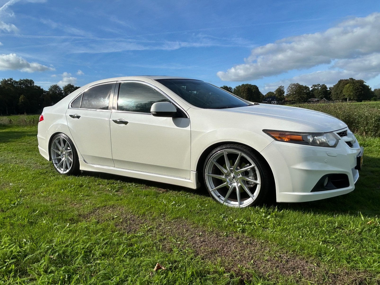 Honda Accord 2.4 Sedan AUT 2008 Wit, Auto's, Zwart, Wit, 1600 kg, Sedan