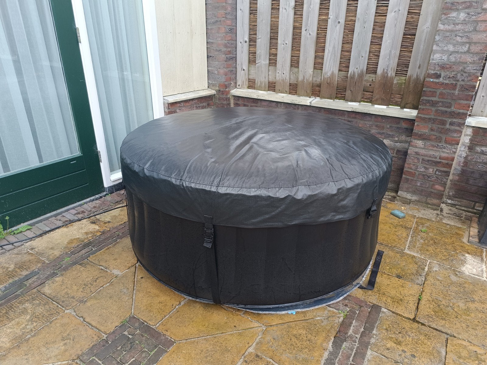 Afdekzeil voor spa/jacuzzi, Ophalen of Verzenden, Gebruikt, Afdekzeil, Opblaasbaar