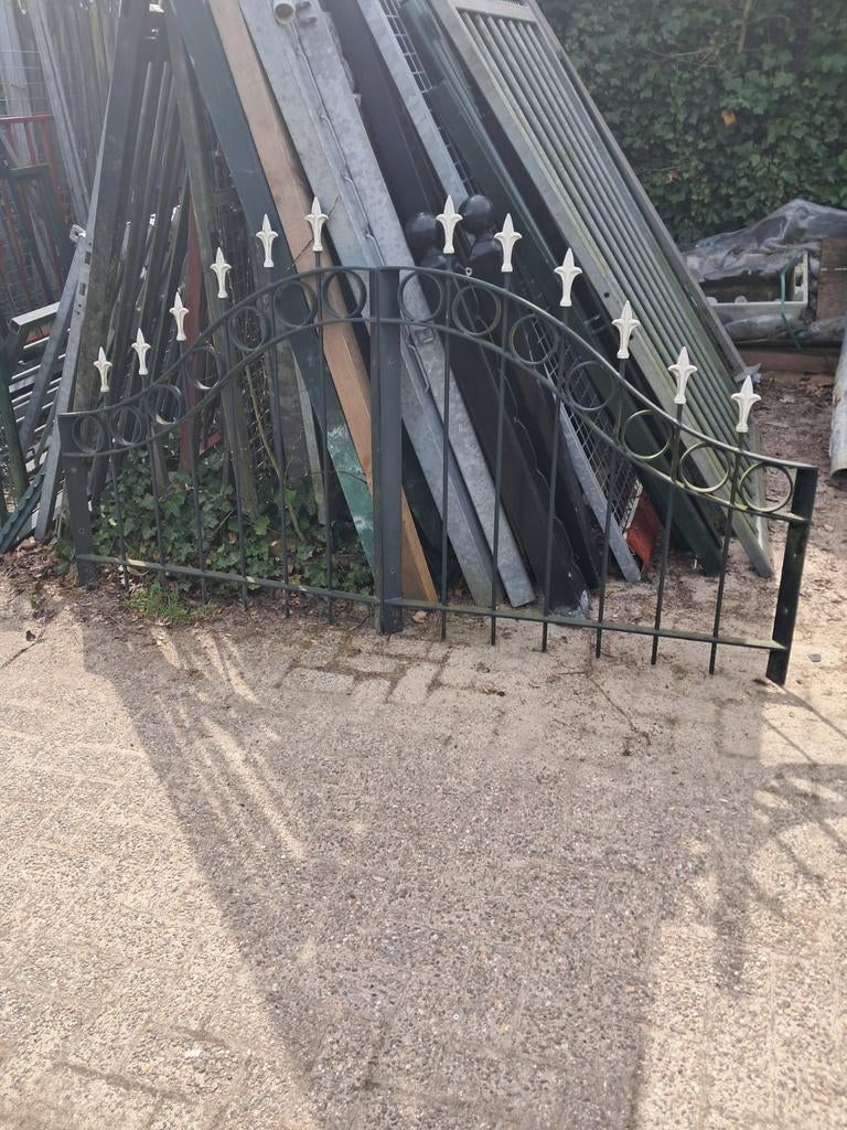 Dubbele sierpoort, Tuin en Terras, Tuinhekken en Hekwerk, Ophalen, IJzer