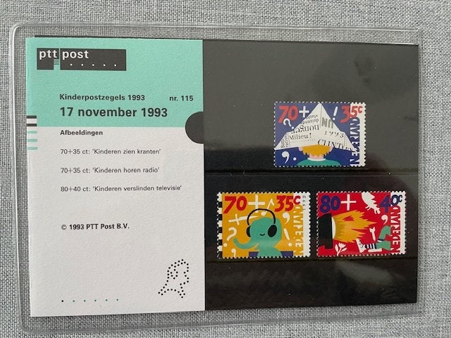 Postzegelmapje PZM115 Kinderzegels 1993 Postfris, Ophalen of Verzenden, Postfris, Overige thema's