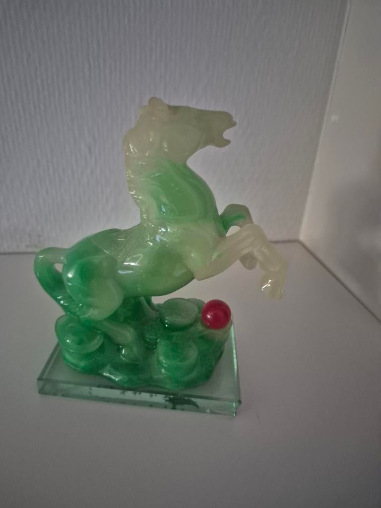 Mooie paard steenbeeld, Antiek en Kunst, Ophalen of Verzenden