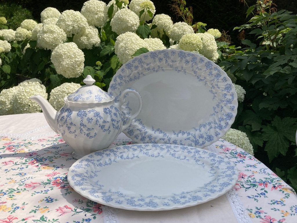 Engelse theekan + schalen, Antiek en Kunst, Antiek | Servies los, Ophalen of Verzenden