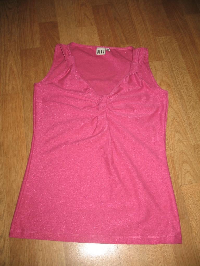 Luxe Stretchy Top Roze+Glitter Lurex * DFVV * Maat 36, Kleding | Dames, Nieuw, Ophalen of Verzenden, Dfvv, Roze
