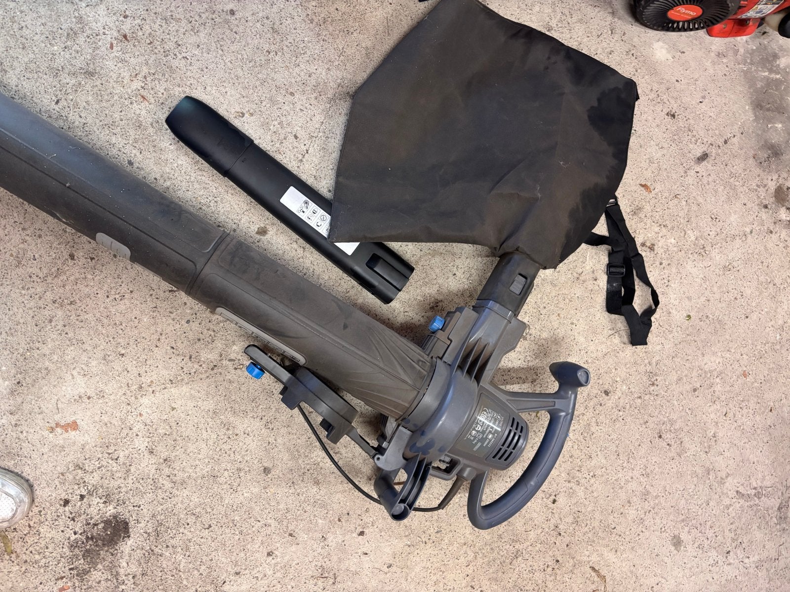 Gamma BR2500 Bladblazer - 2500W Elektrisch, Ophalen, Gebruikt, Handgedragen, Met opvangzak