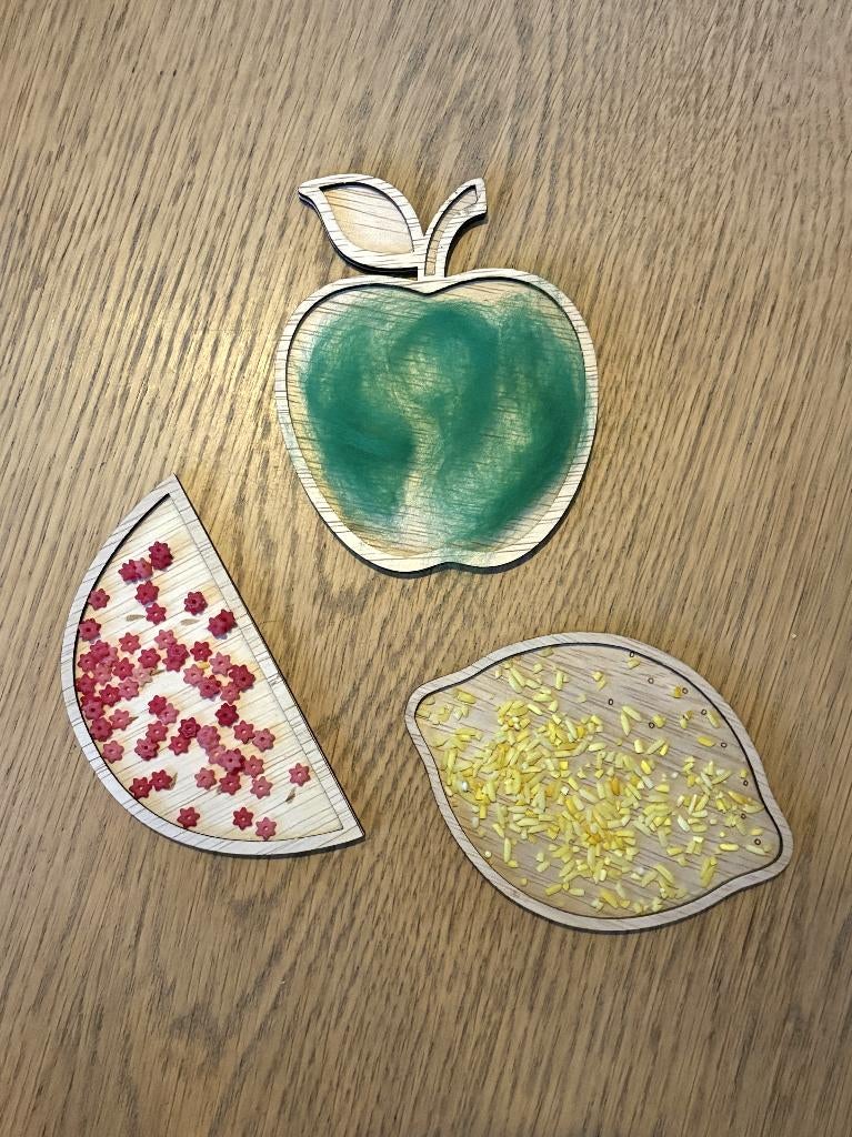 Vulvormen fruit voor sensorisch spel, Ophalen of Verzenden, Nieuw, Ontdekken