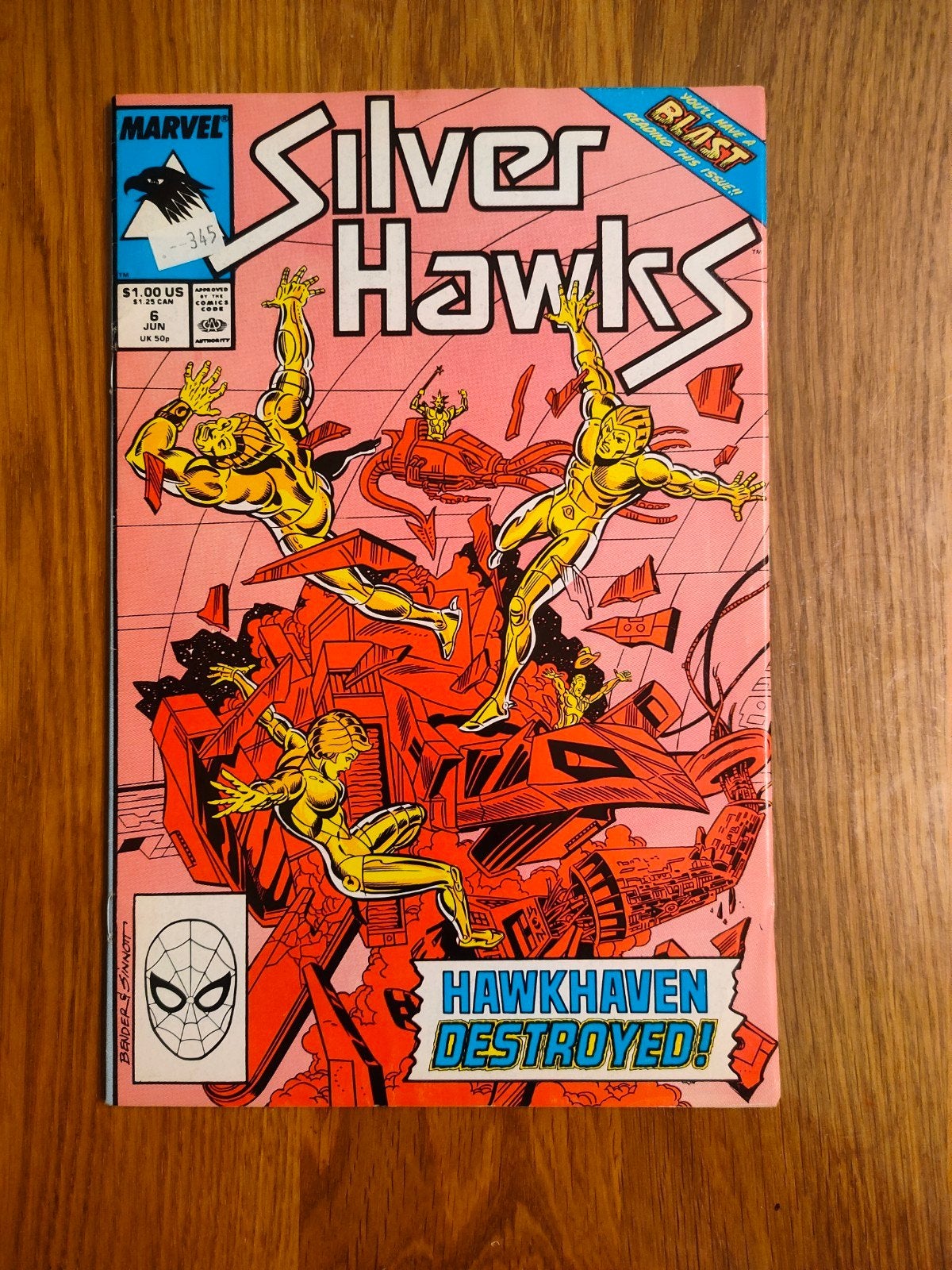 Silverhawks issue 6 Engelse comic 1988 Star Comics (Marvel), Boeken, Amerika, Ophalen of Verzenden, Steve Perry, Gelezen