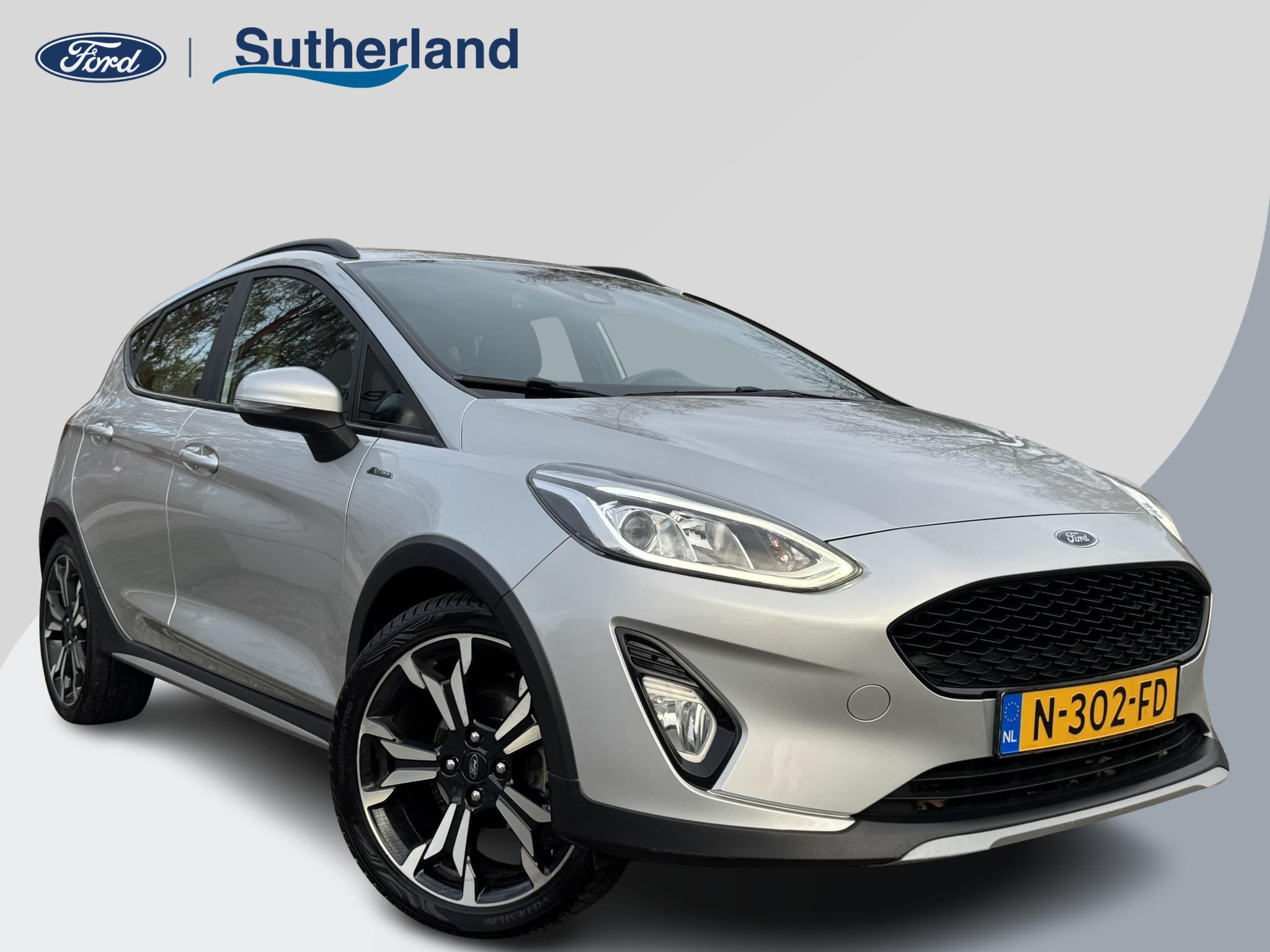 Ford Fiesta 1.0 EcoBoost Active X 95pk 18 inch velgen | Stoe, Voorwielaandrijving, Stof, Gebruikt, Euro 6